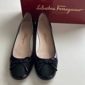 Salvatore Ferragamo Black Flats